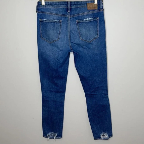 AOS Articles of Society Christina Skinny Jeans Blue Distressed Mid Rise Baddie 6 - Picture 8 of 10